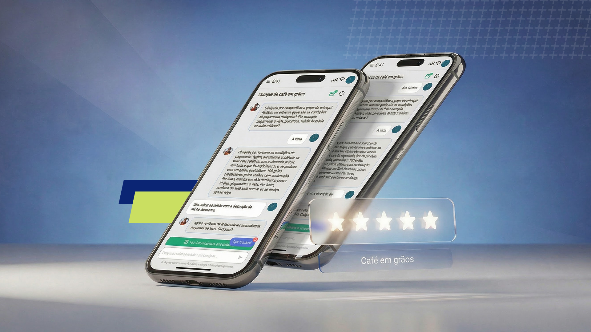 Modo conversacional — descreva sua demanda e receba sugestões da IA